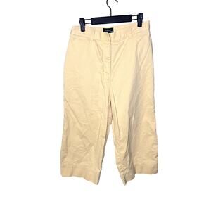 Lauren Ralph Lauren Cropped Wide Leg Jeans Yellow High Waisted Size 14 Lagenlook